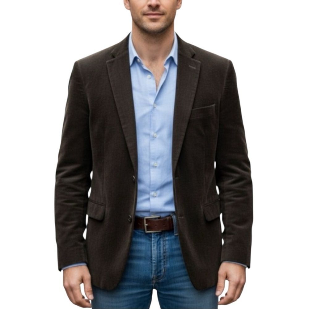 Chaps Dark Men’s Brown Corduroy Blazer